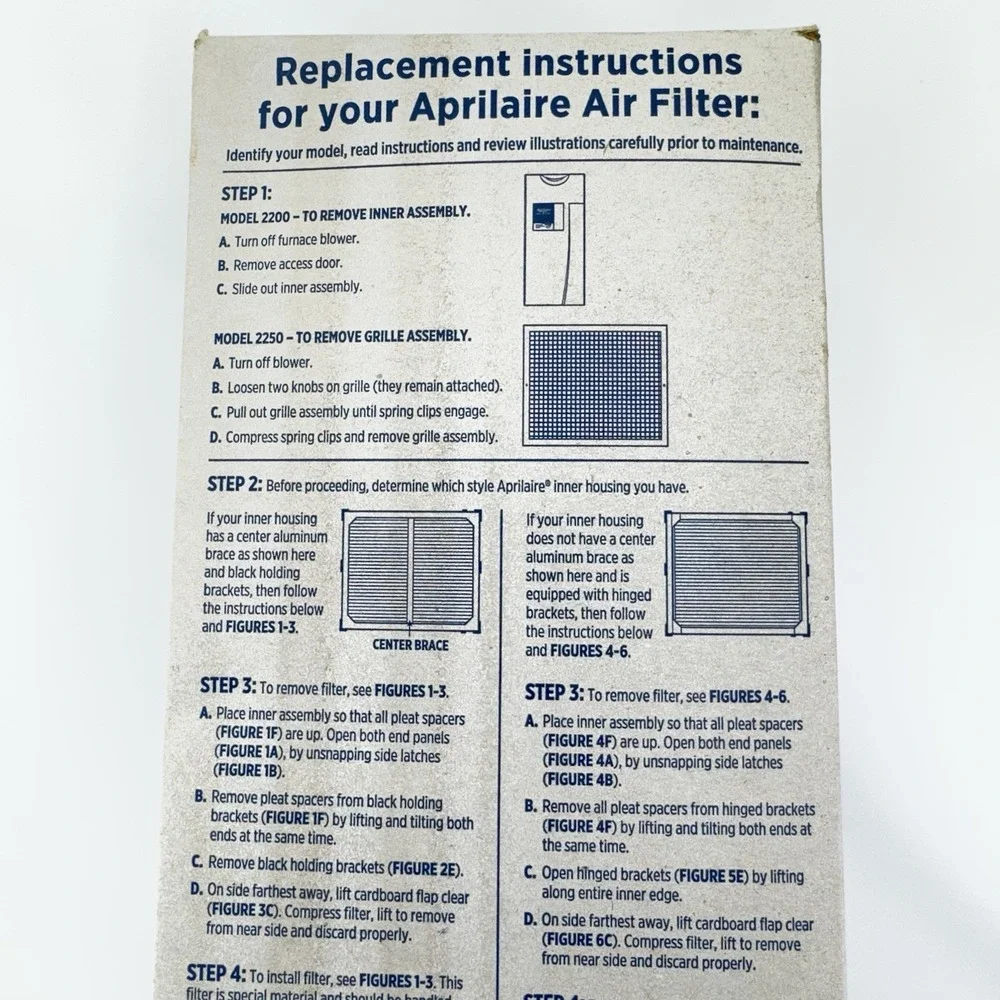OEM Aprilaire 201 Filter for 2200 and 2250 Air Purifiers MERV 13, (Pack of 1)
